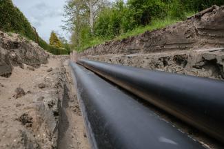 Pipeline in the ground