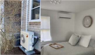 Air pump mini split system indoor and outdoor