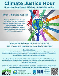 Climate Justice Hour Flyer